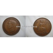 One Penny 1938 Jiří VI 1 penny Georgius VI